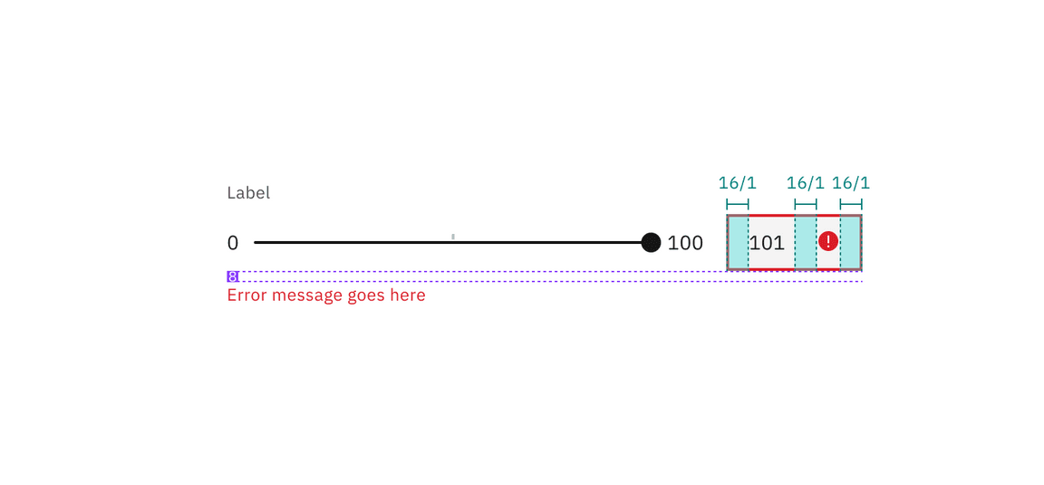 Structure and spacing measurements for slider error state